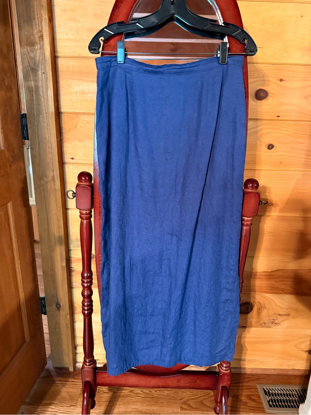 Casual Corner Royal Blue Linen Maxi Skirt
